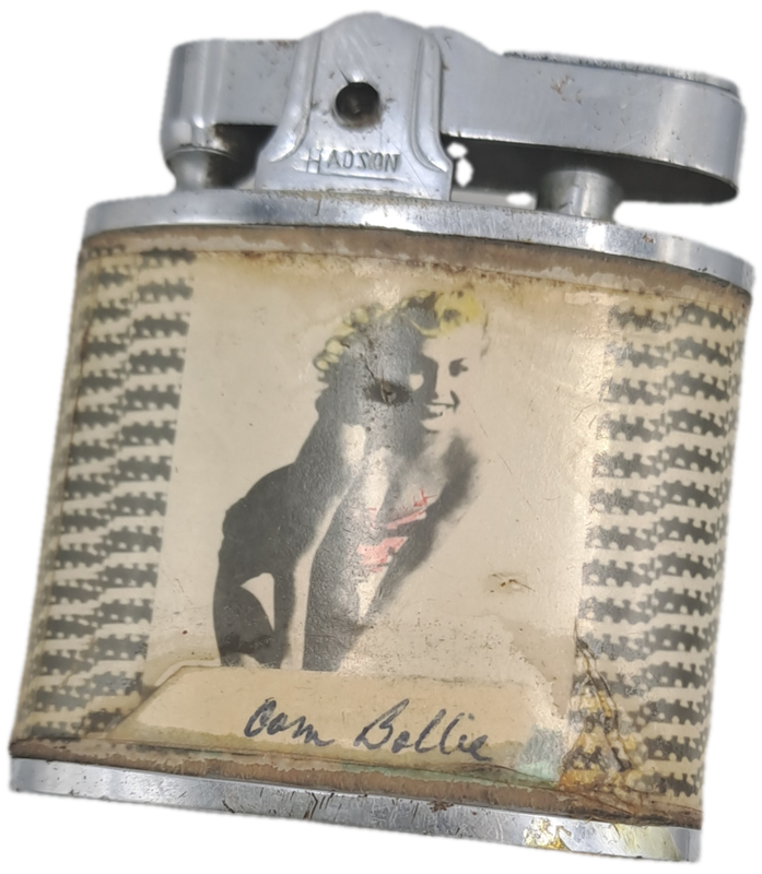 Vintage 1950'2 Hadson Lighter - with Pin-Ups on Both sides - By M.H.MFG.Co-need restoration