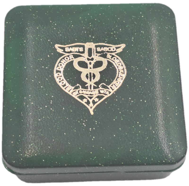 William Harvey 1578-1657-SA Blood Transfusion Service, 50th Blood Donation Bronze Medal-Boxed