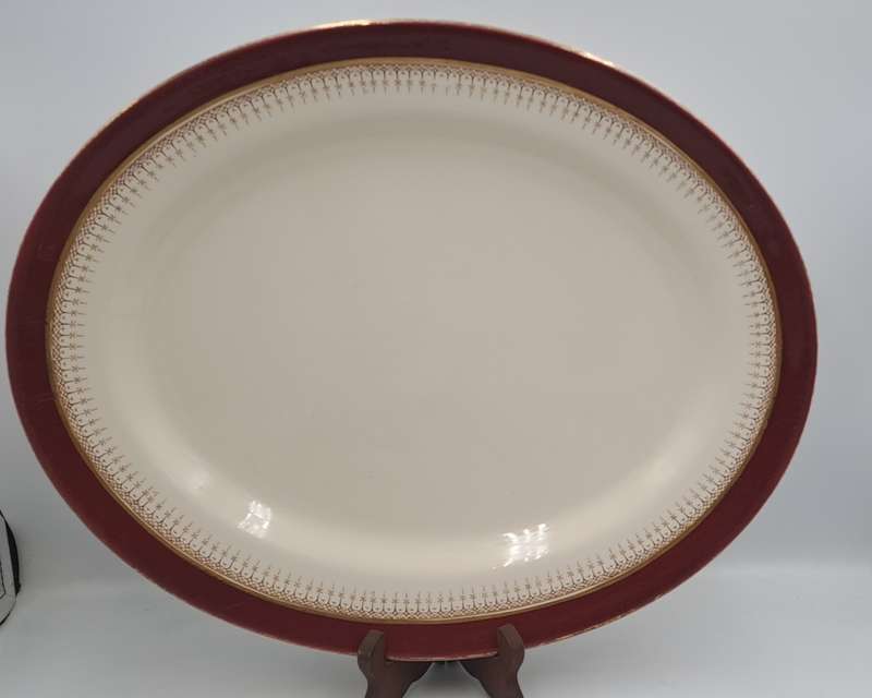 Vintage SIMPSONS pottery Ambassodor ware England Oval Platter 335x405mm