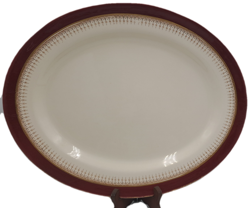 Vintage SIMPSONS pottery Ambassodor ware England Oval Platter 335x405mm