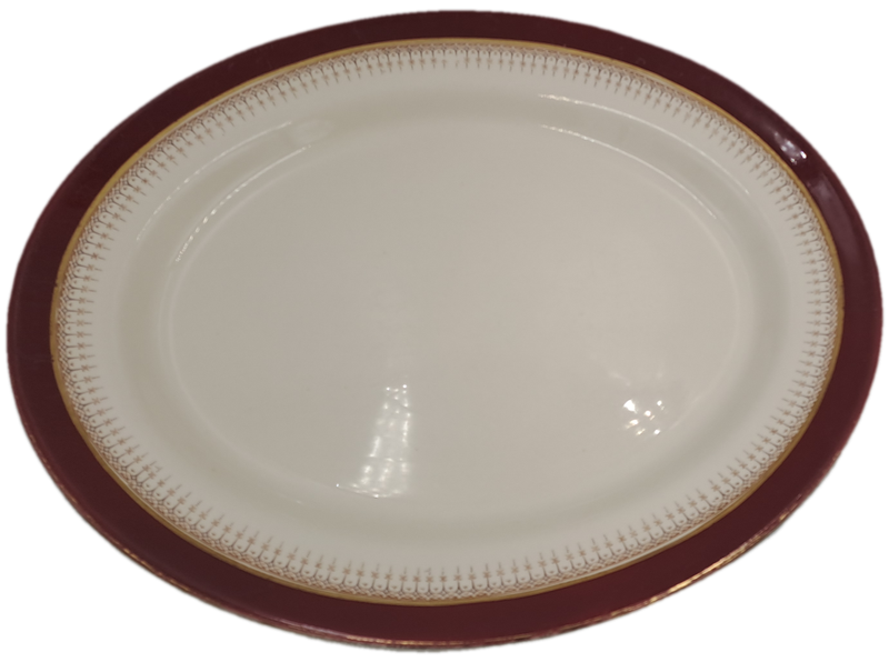 Vintage SIMPSONS pottery Ambassodor ware England Oval Platter 335x405mm