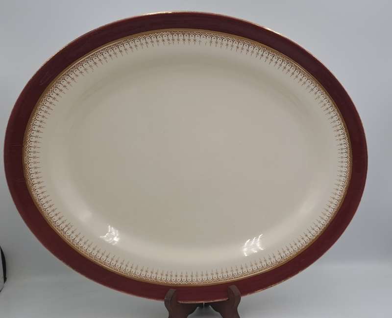 Vintage SIMPSONS pottery Ambassodor ware England Oval Platter 335x405mm