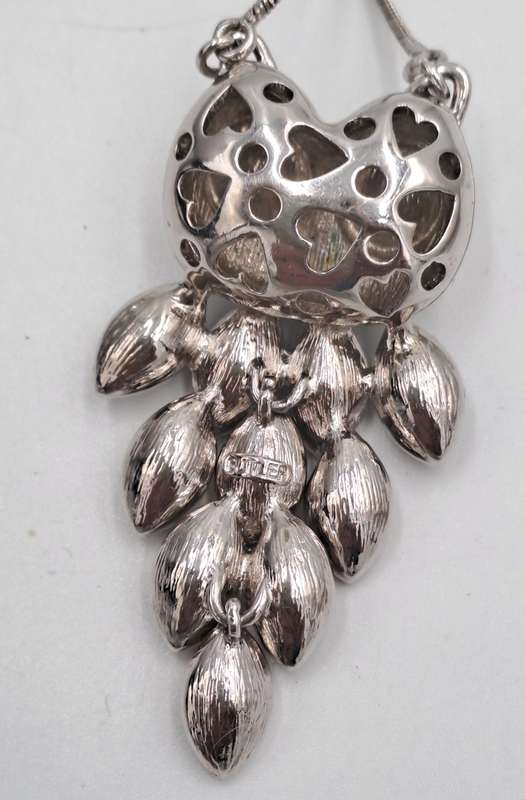 A Nicky Butler Necklace -Owl Pendant with Gemstones