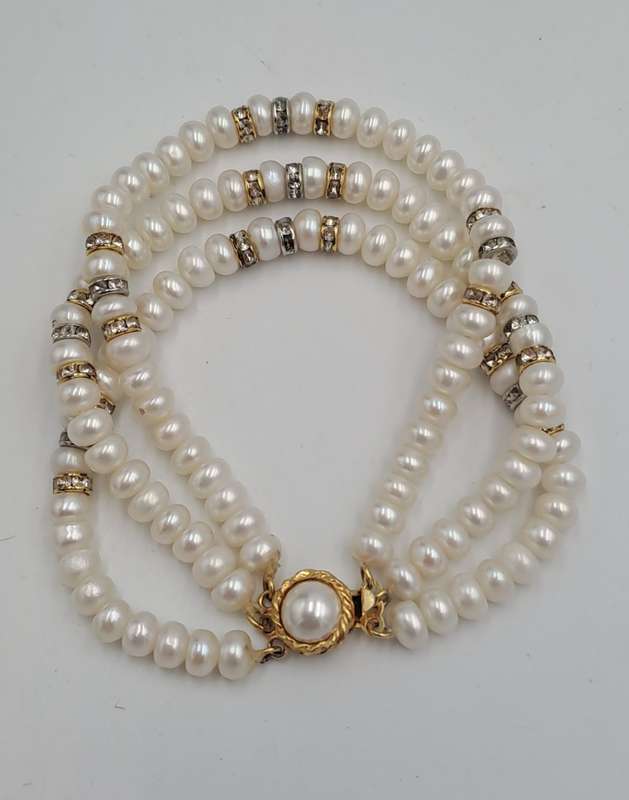 Vintage Genuine Pearl Bracelet