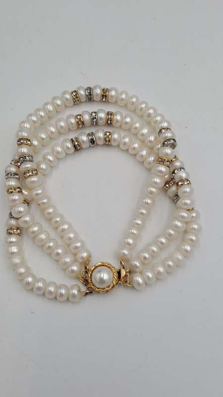 Vintage Genuine Pearl Bracelet