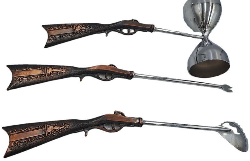 3pc Vintage 1960's Japan Rifle Bar Utensil set- The Rifle is Copper