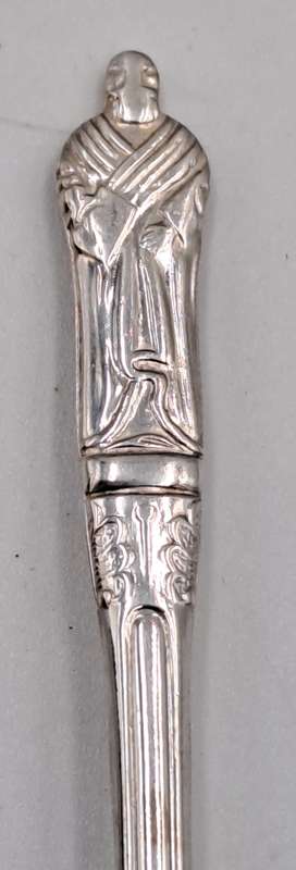 6 Vintage SIPELIA Sheffield England APOSTEL Silver Plate spoons -Boxed