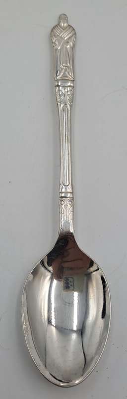6 Vintage SIPELIA Sheffield England APOSTEL Silver Plate spoons -Boxed