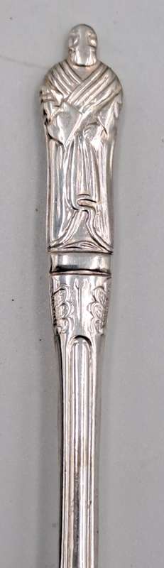 6 Vintage SIPELIA Sheffield England APOSTEL Silver Plate spoons -Boxed
