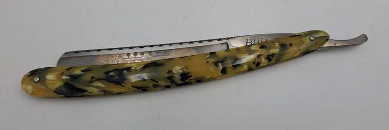 Vintage WALD -SOLINGEN Prima Bur cut throat razor - made in Germany with Box