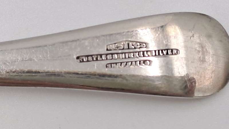 4 Vintage Resilco Rustless Nickel Silver Spoons -Sheffield