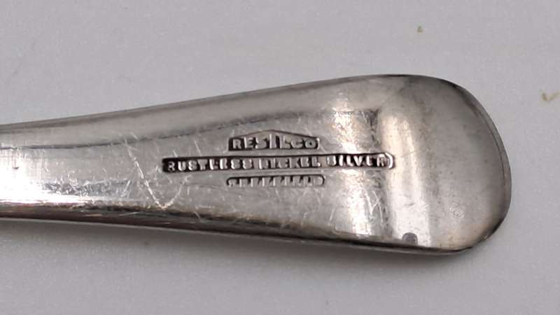 4 Vintage Resilco Rustless Nickel Silver Spoons -Sheffield
