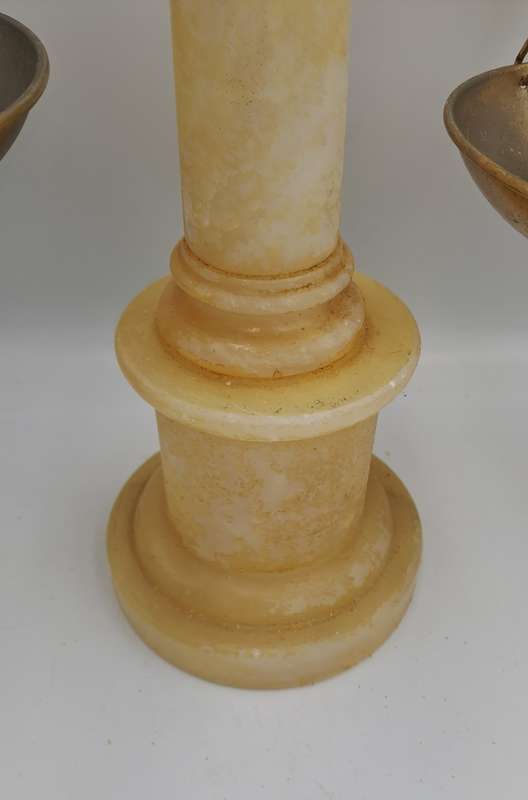 Large Vintage Marble and Brass Display Balancing scale "Scales of Justice" 52cm x 38cm
