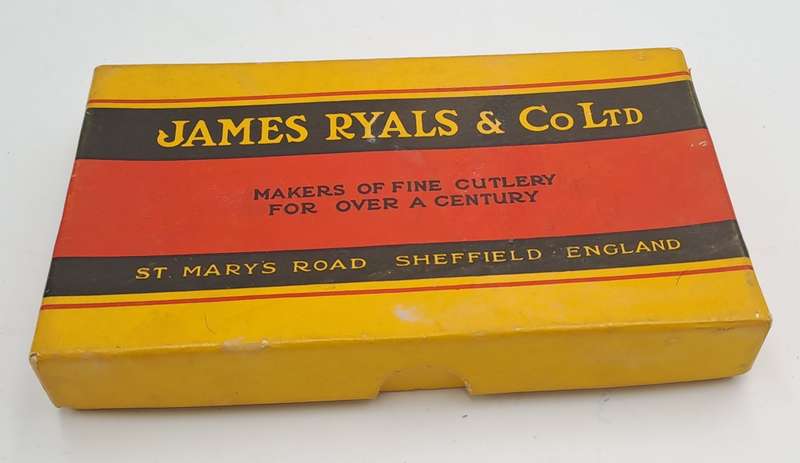 12 Vintage James Ryals & Co.Ltd Spoons (2 Sizes) Sheffield England -Boxed