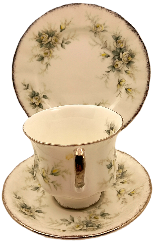 Vintage PARAGON "First love" Trio Stroke-on-Trent,By appointment to The Queen - 5 available