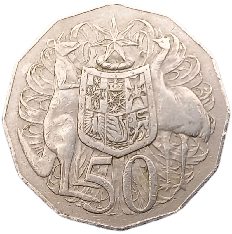 1978 Australia 50 Cents - Elizabeth II 2nd Portrait - Dodecagonal type