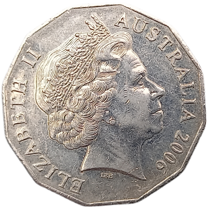 2006 Australia 50 Cents - Elizabeth II 4th Portrait