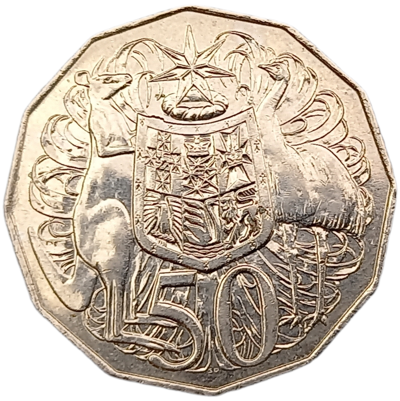 2007 Australia 50 Cents - Elizabeth II 4th Portrait