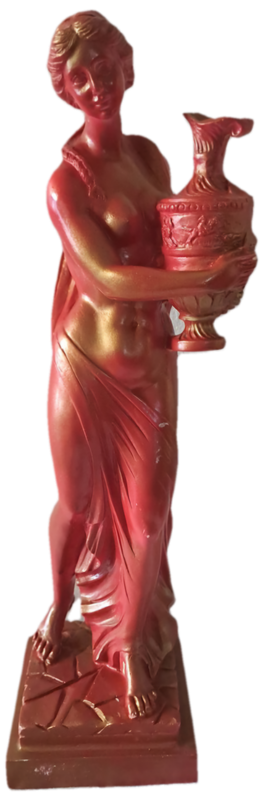Large Vintage Water Bearer Figurine - Resin 42cm tall