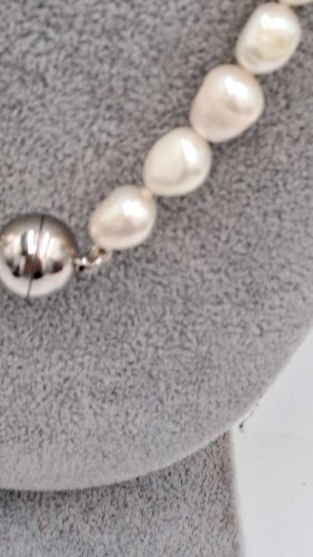 2 Genuine 10mm Pearl Necklaces 64cm and 40cm