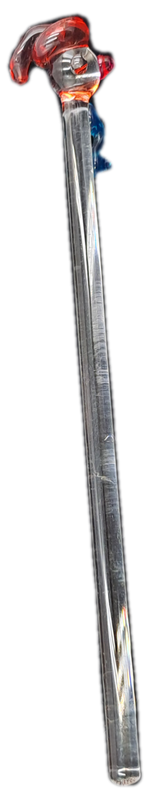 6 Collectable Handmade glass Swizzle /Stir Sticks