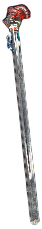 6 Collectable Handmade glass Swizzle /Stir Sticks