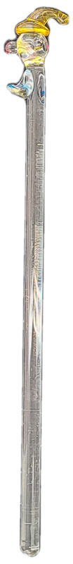 6 Collectable Handmade glass Swizzle /Stir Sticks