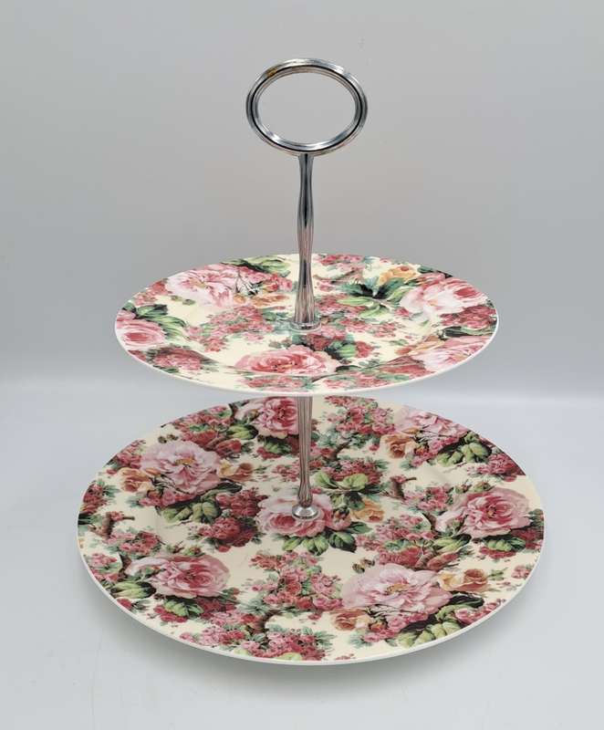 Maxwell & Williams Rambling Rose 2 Tier Cake Stand