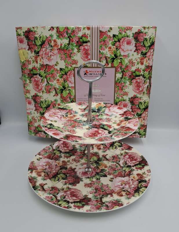 Maxwell & Williams Rambling Rose 2 Tier Cake Stand