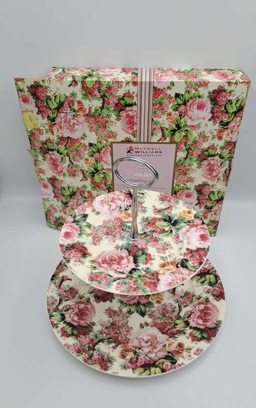 Maxwell & Williams Rambling Rose 2 Tier Cake Stand