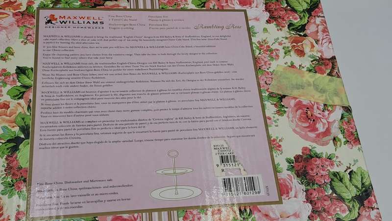 Maxwell & Williams Rambling Rose 2 Tier Cake Stand