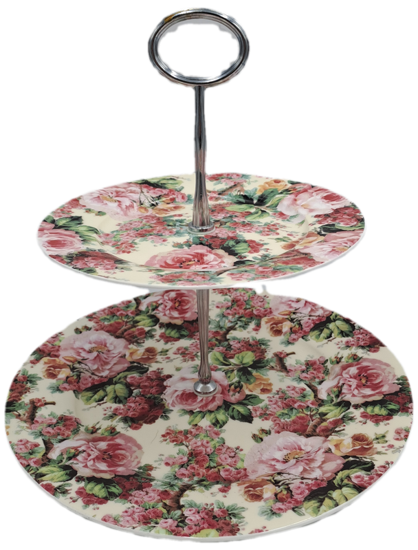 Maxwell & Williams Rambling Rose 2 Tier Cake Stand