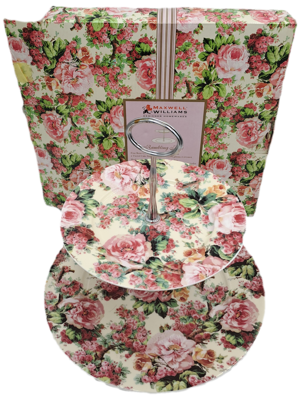 Maxwell & Williams Rambling Rose 2 Tier Cake Stand