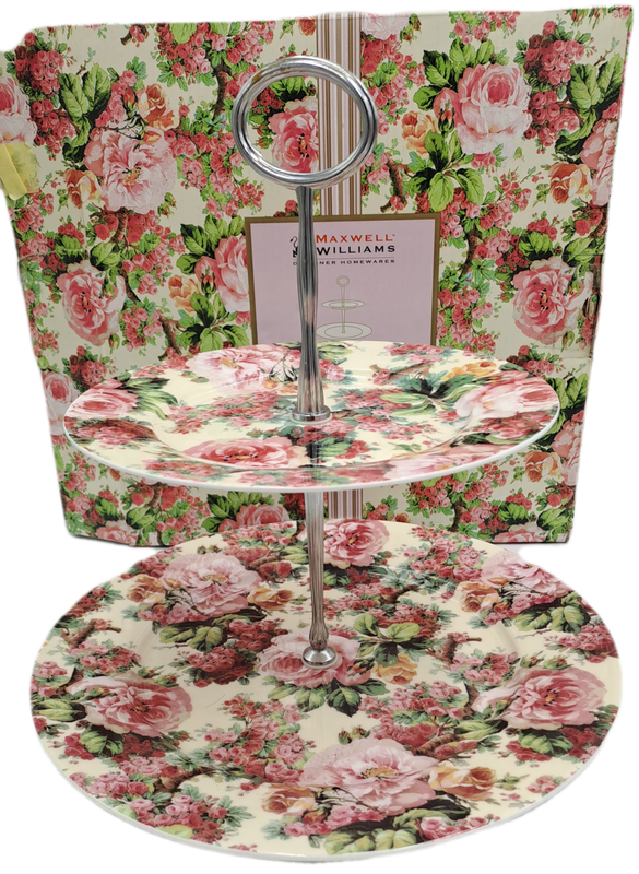 Maxwell & Williams Rambling Rose 2 Tier Cake Stand