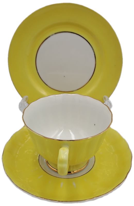 6 Vintage Trio's with M.B Stamp -Fine Bone China