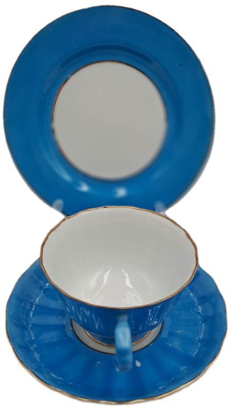 6 Vintage Trio's with M.B Stamp -Fine Bone China