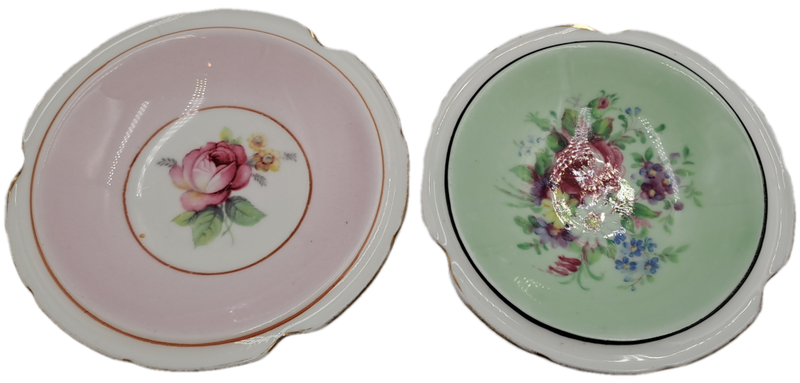 2 Vintage Paragon Fine Bone China Ashtrays - By Appointment H.M Queen and  H.M Queen Mary