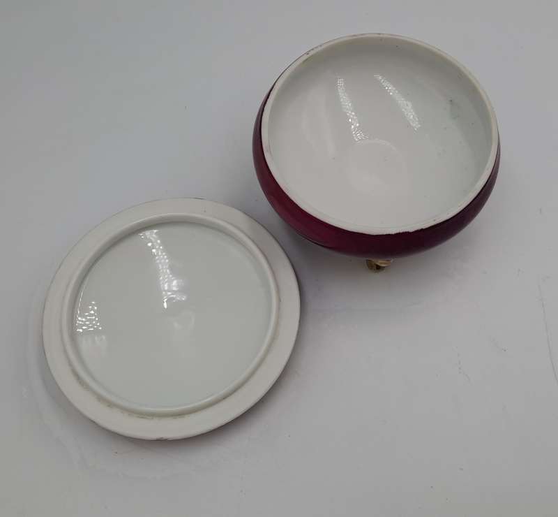 Vintage French Porcelain Trinket with Lid Nr.3872/A