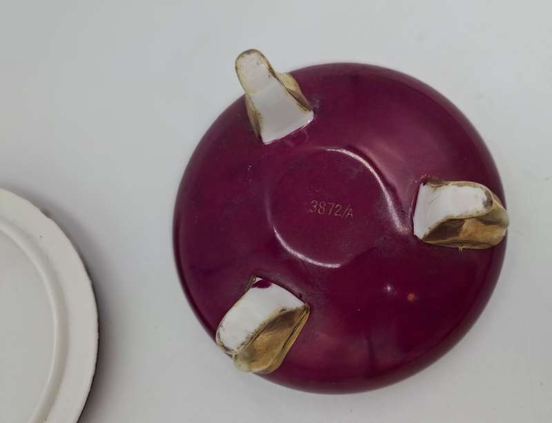 Vintage French Porcelain Trinket with Lid Nr.3872/A