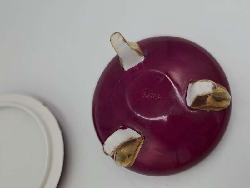 Vintage French Porcelain Trinket with Lid Nr.3872/A