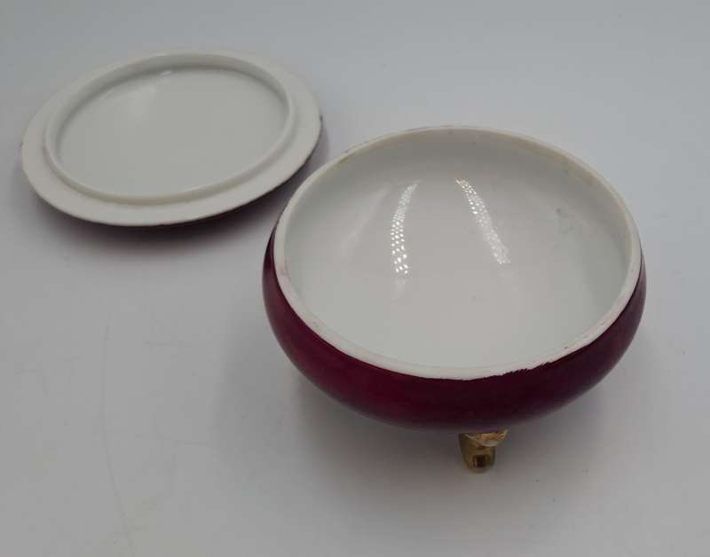 Vintage French Porcelain Trinket with Lid Nr.3872/A