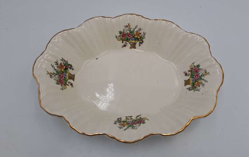 Vintage Longton Royal Art Pottery Porcelain Tray -Made in England
