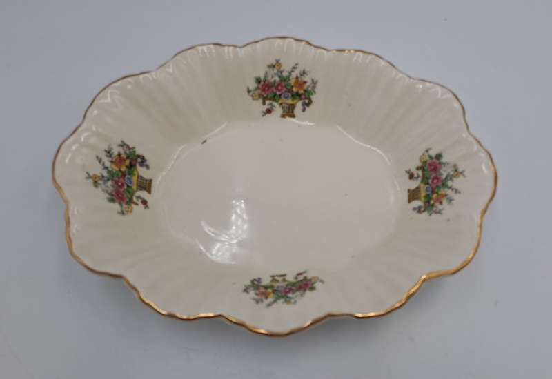 Vintage Longton Royal Art Pottery Porcelain Tray -Made in England