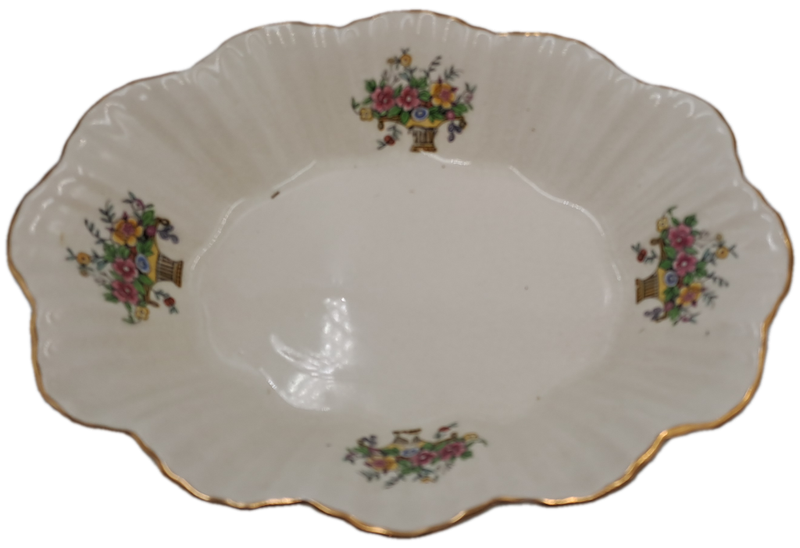 Vintage Longton Royal Art Pottery Porcelain Tray -Made in England