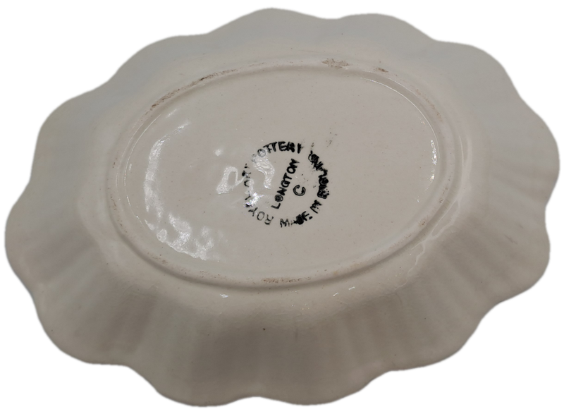 Vintage Longton Royal Art Pottery Porcelain Tray -Made in England
