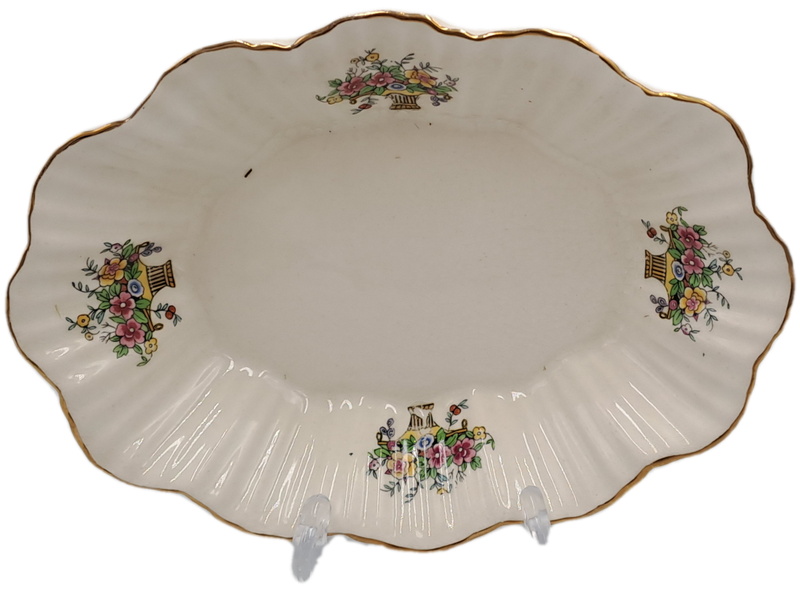 Vintage Longton Royal Art Pottery Porcelain Tray -Made in England
