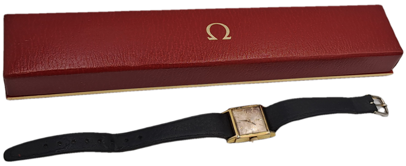 Vintage 1960's Ladies Omega Gold Plated Automatic Watch with  Omega Box-Working but need restoration