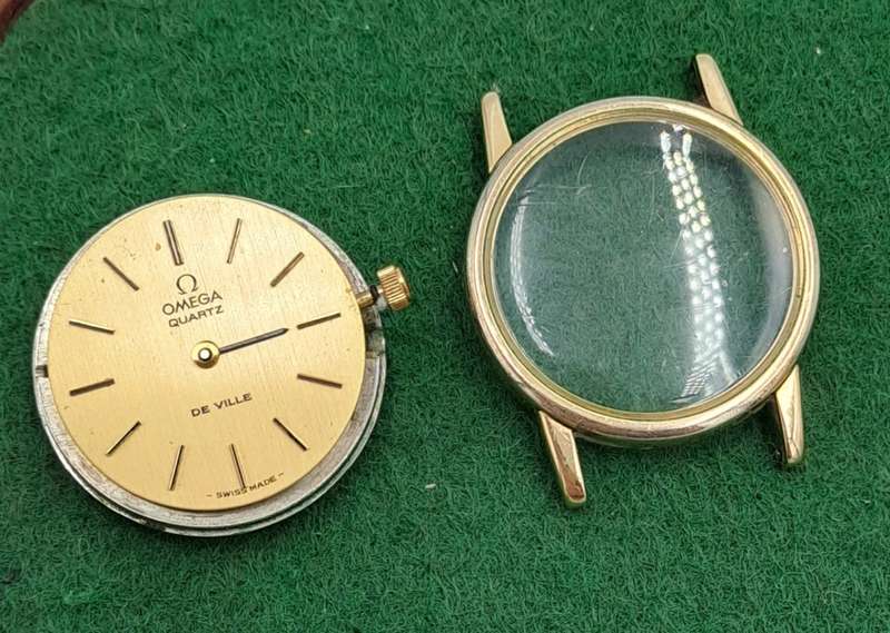 For Spares Original Vintage Ladies Omega de Ville Dial and Omega Watch Casing