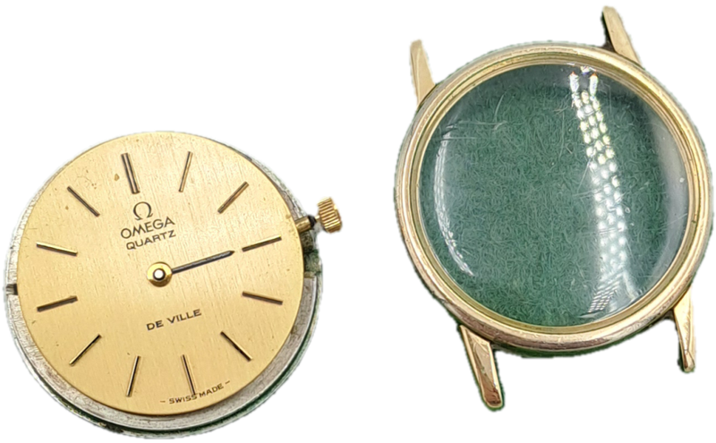 For Spares Original Vintage Ladies Omega de Ville Dial and Omega Watch Casing