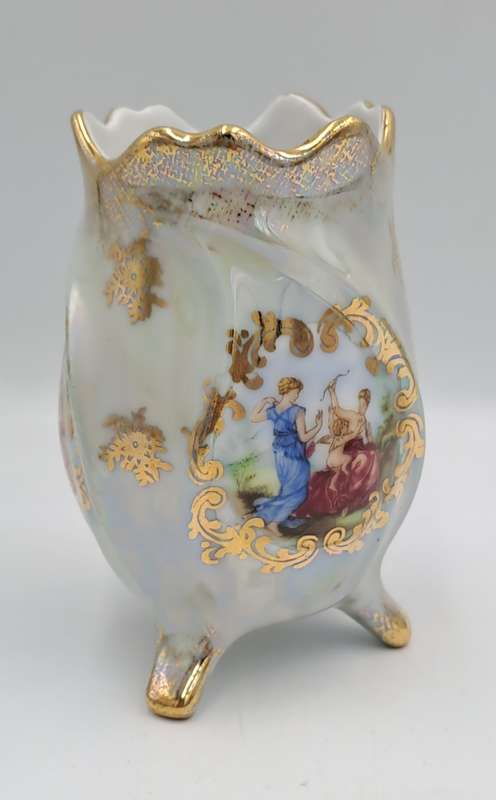 Vintage Hand Decorated Bavaria Vase -Germany 10,7cm x 7,5cm
